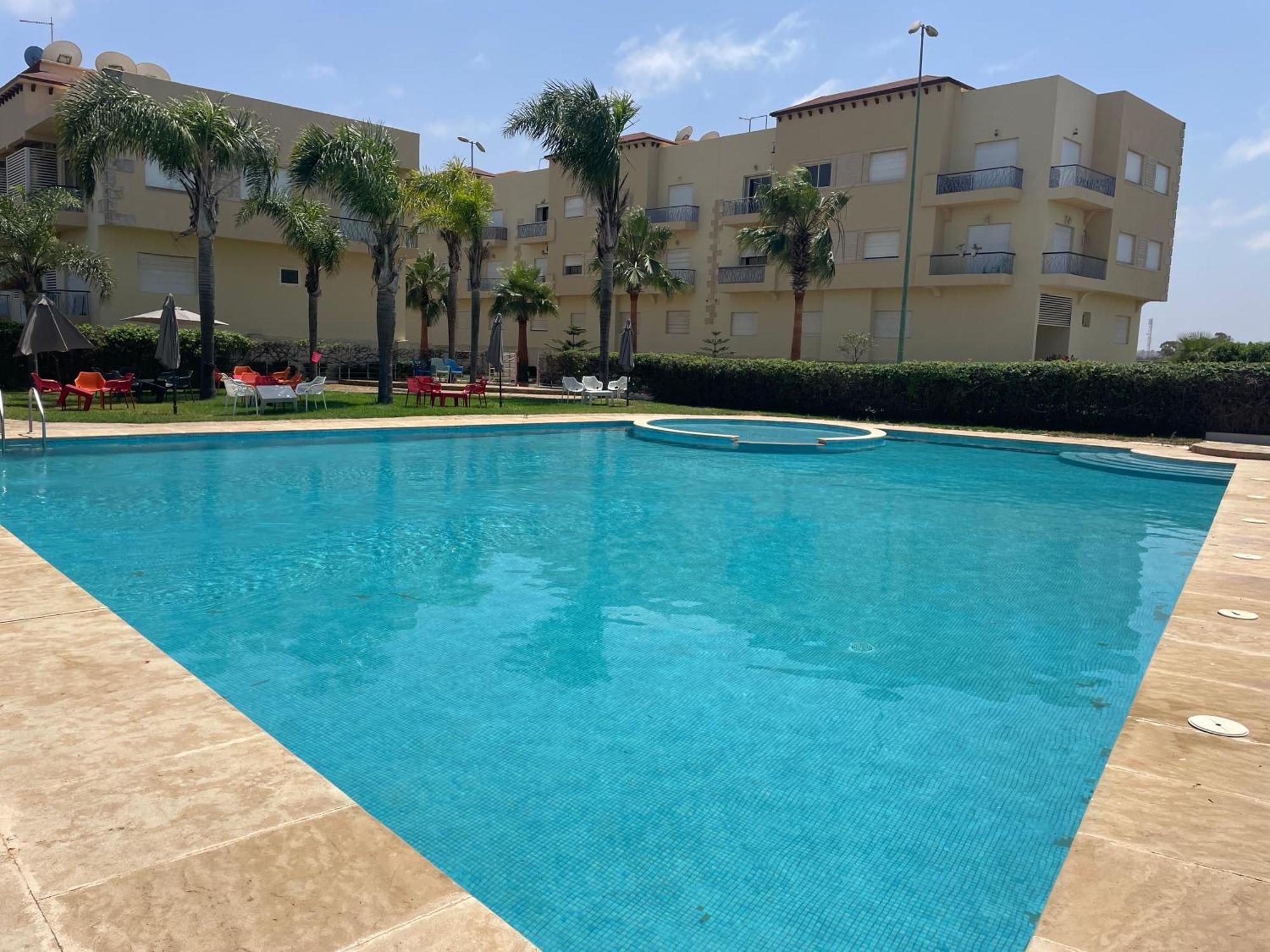 Appartement Meuble Residence Fermee Avec Piscine Сиди-Рахаль Экстерьер фото